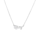 Petite Script Name Necklace with Chain Included