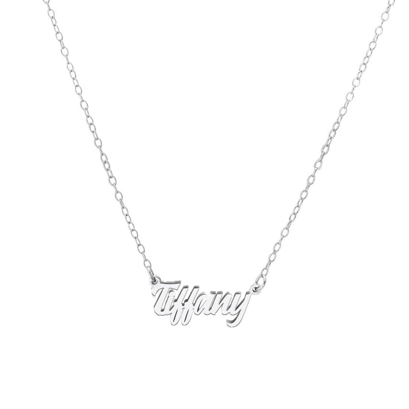 Petite Script Name Necklace with Chain Included