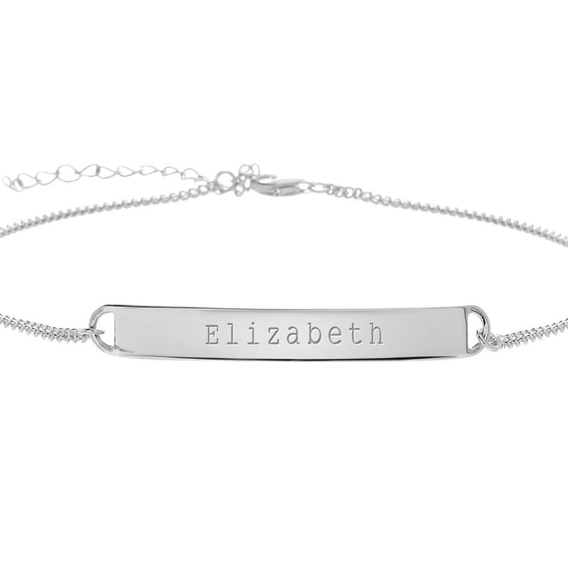 Exclusive Personalized Name Bar Anklet / Ankle Bracelet