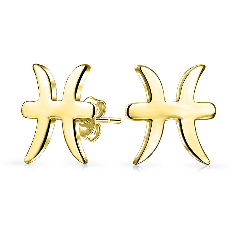 Pair of Petite Zodiac Stud Earrings