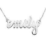 Personalized Classic Script Name Necklace with Chain Included