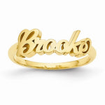 Personalized Woman's Script Name Ring