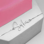 Exclusive Personalized Modern Script Name Anklet / Ankle Bracelet