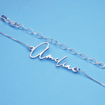 Exclusive Personalized Modern Script Name Anklet / Ankle Bracelet