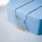 Elephant Necklace with Chain Included