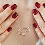 Elephant Necklace with Chain Included