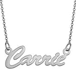 Script Name Necklace with Chain Included