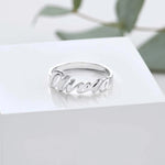 Personalized Script Name Ring