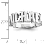 Personalized Women's Block Name Ring