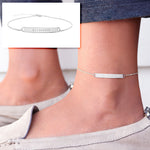 Exclusive Personalized Name Bar Anklet / Ankle Bracelet