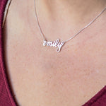 Personalized Classic Script Name Necklace with Chain Included