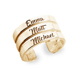 Sterling Silver Personalized Name Ring With Up To 3 Names