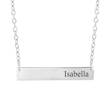 Personalized Name Bar Necklace with Name w/ Chain Included