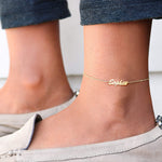 Exclusive Personalized Name Anklet / Ankle Bracelet