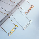 Name Bar Necklace with Chain Included