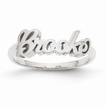 Personalized Woman's Script Name Ring