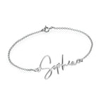 Exclusive Personalized Modern Script Name Anklet / Ankle Bracelet